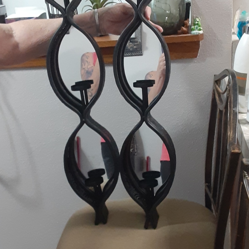 Wayfair candle holders black - Picture 2 of 8